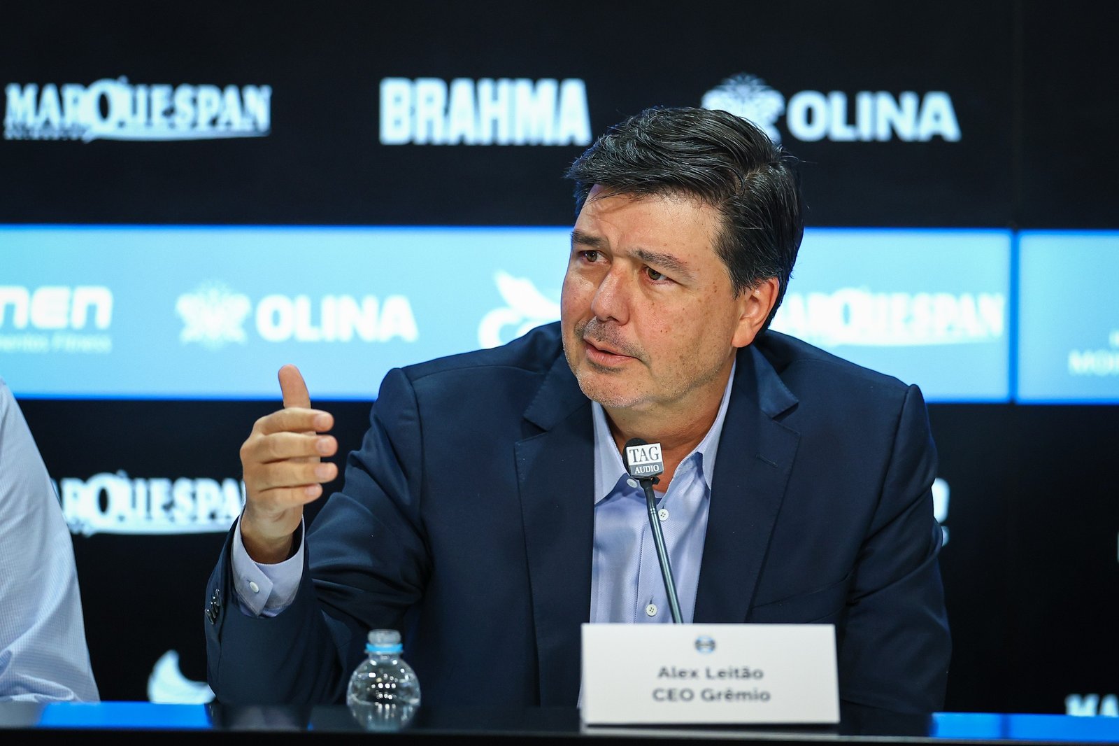 Grêmio e Pitaco em contrato de patrocínio master