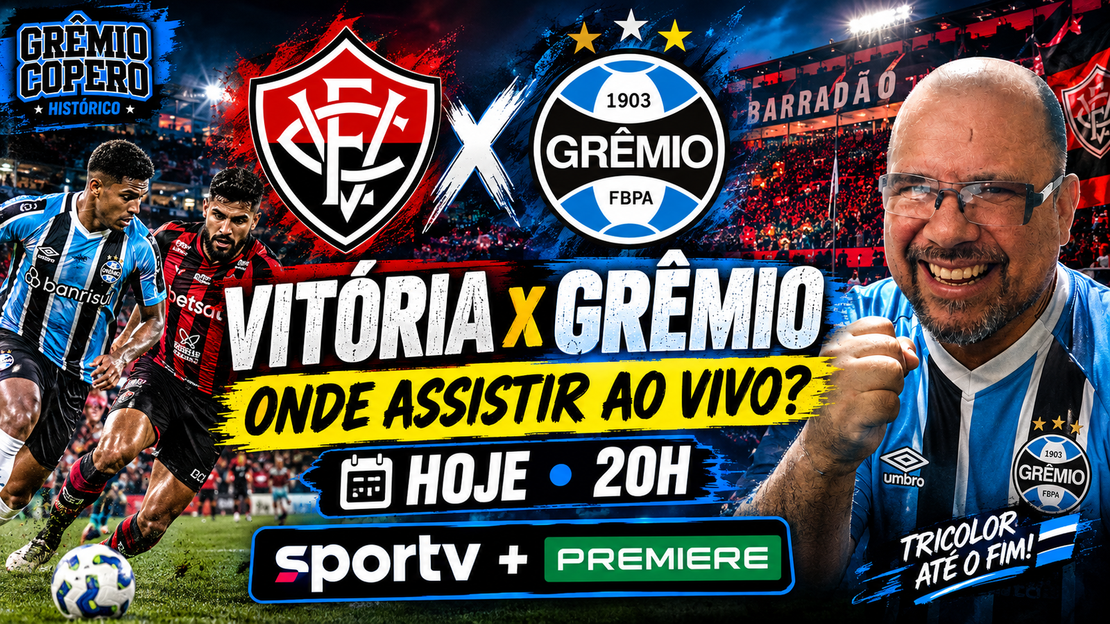 Vitória x Grêmio: onde assistir ao vivo